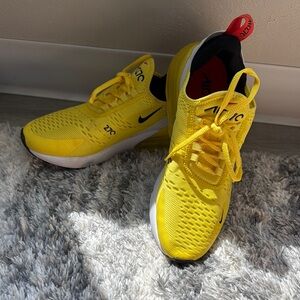 Nike Air Max 270 Yellow and Black Sneakers